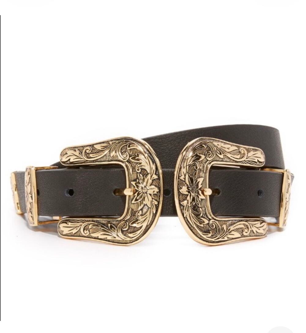 B-LOW THE BELT Baby Bri Bri Black Gold Size Small